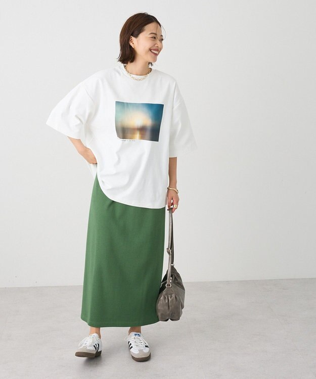 CRAFT STANDARD BOUTIQUE リブロングスカート Green