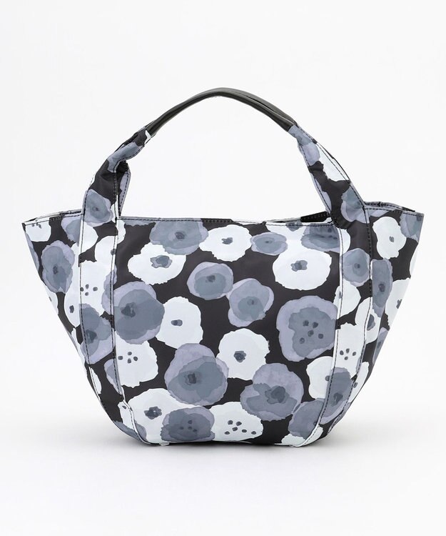 Y'SACCS 総柄プリントミニトートバッグ グレー(花柄）