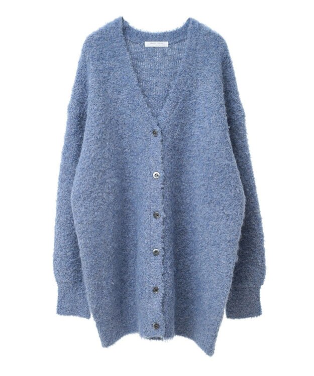 Green Parks ブークレーＶネックミディ丈カーディガン Blue
