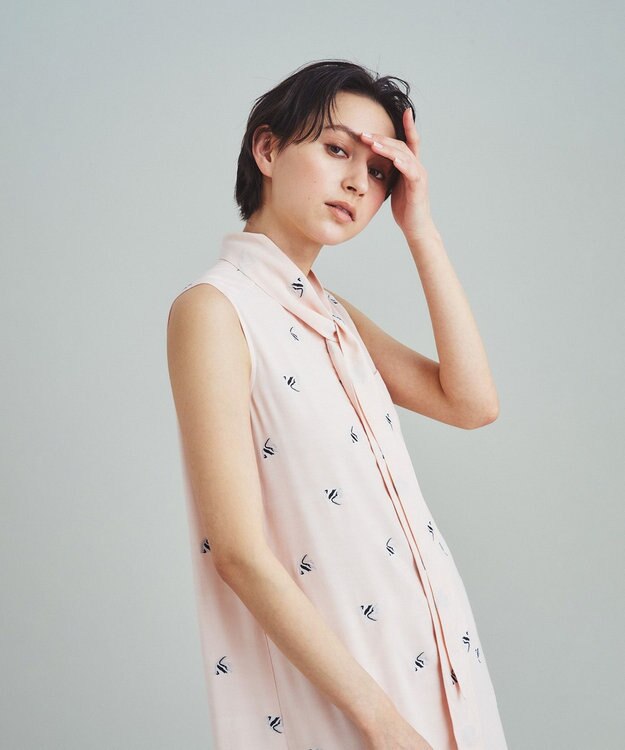 GRACE CONTINENTAL エンゼルフィッシュジャガードワンピース ピンク