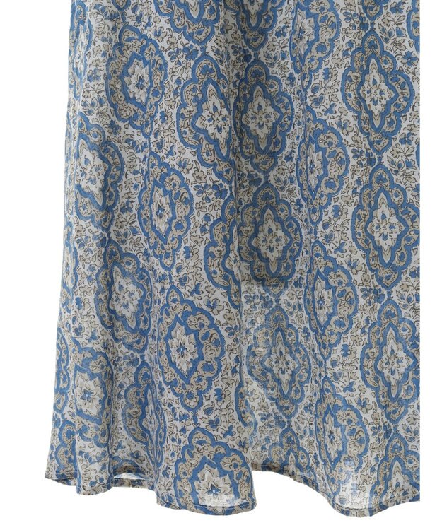 CRAFT STANDARD BOUTIQUE インド綿Ａラインスカート Blue