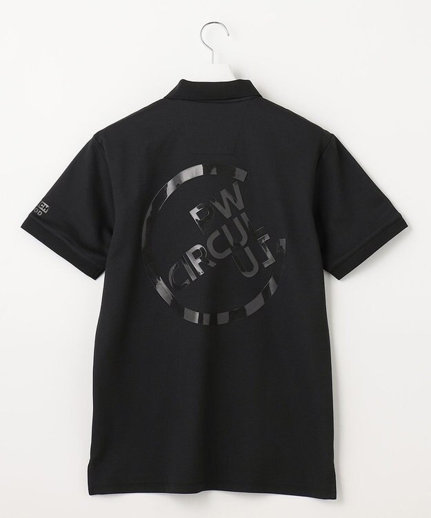 PW CIRCULUS 【MEN】【吸汗速乾/ストレッチ】ベーシックカノコ ポロシャツ ブラック