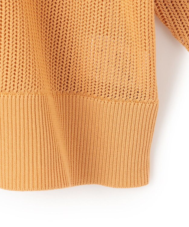 UNFILO L メッシュ クロップドニット マリーゴールド