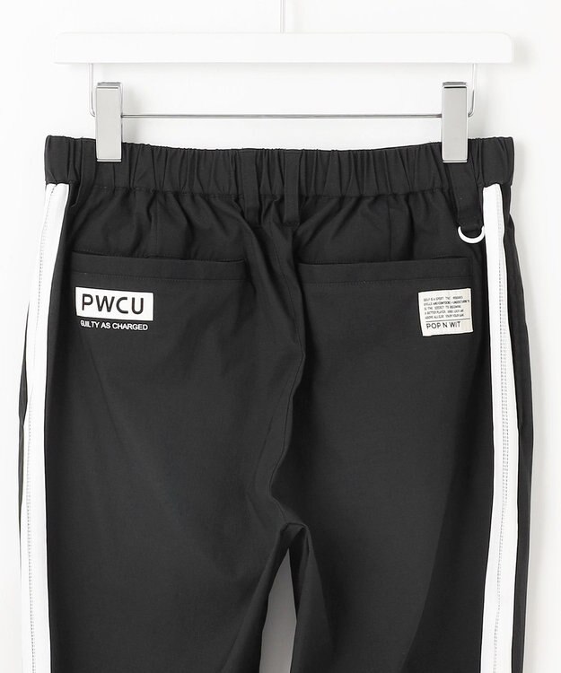 PW CIRCULUS 【撥水加工/ ストレッチ】【MEN】ベンチレーション テーパードパンツ ゴルフ ブラック系