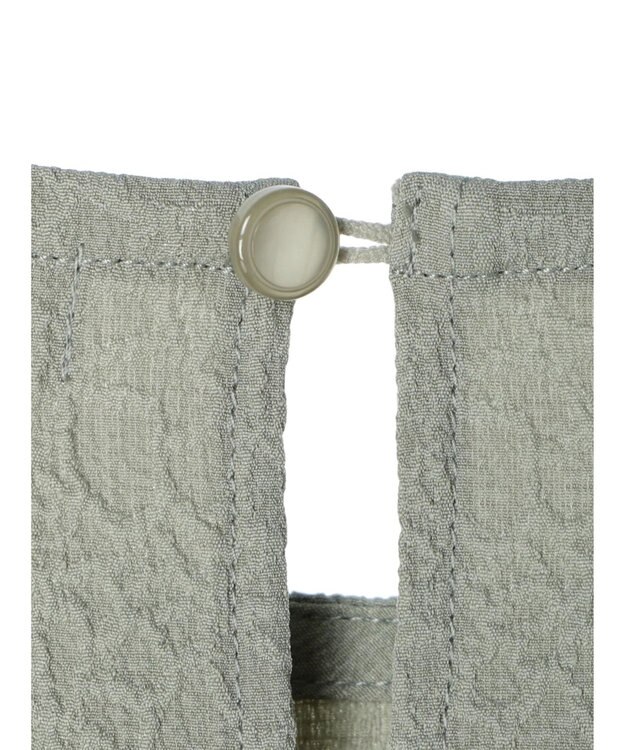 Green Parks ジャガードペプラムブラウス Light Khaki