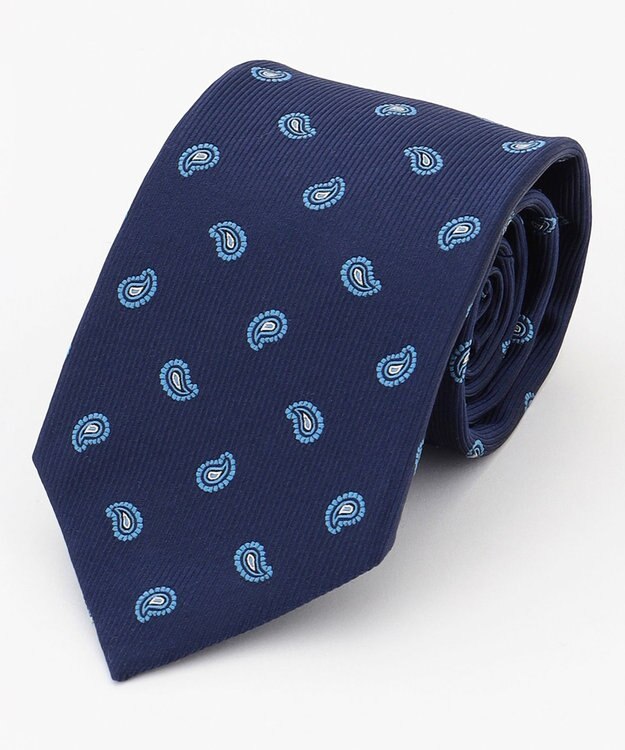 J.PRESS MEN 【VINTAGE JACQUARD COLLECTION】ペイズリー柄 ネクタイ ネイビー系8