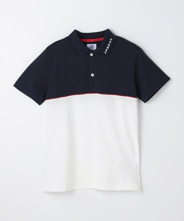 J.PRESS KIDS 【140-170cm】 ブロッキングポロシャツ ネイビー