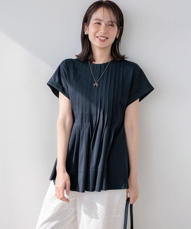 組曲 L 【先行予約】サマージャージーブラウスライク カットソー ネイビー系