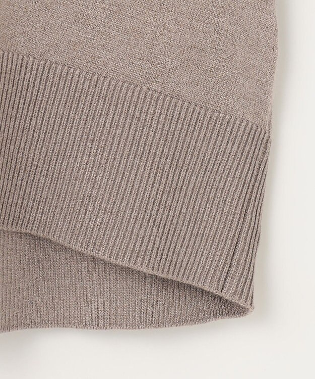 ANY L 【洗濯機可】インターシャロゴニット モカ