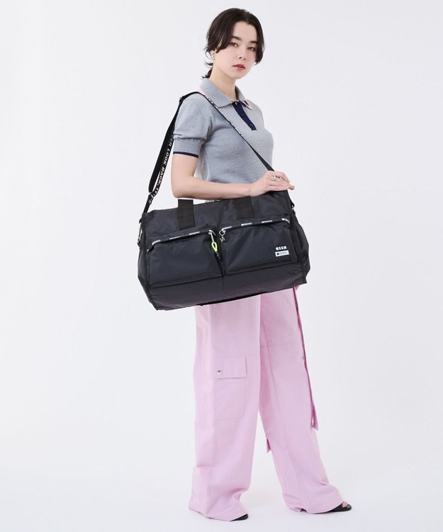 LeSportsac MSGM CARGO DUFFEL/ダッフルブラック ダッフルブラック