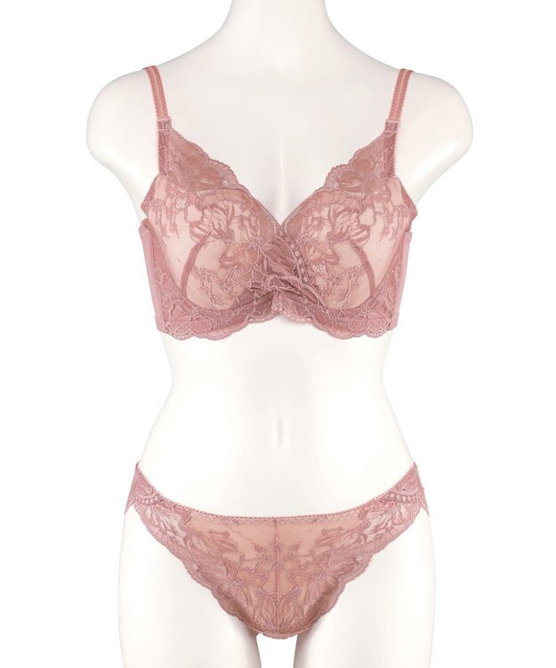 San-ai Resort（三愛水着楽園） 【新レース】カシュクール脇高ブラセット 【northerly】 アッシュローズ