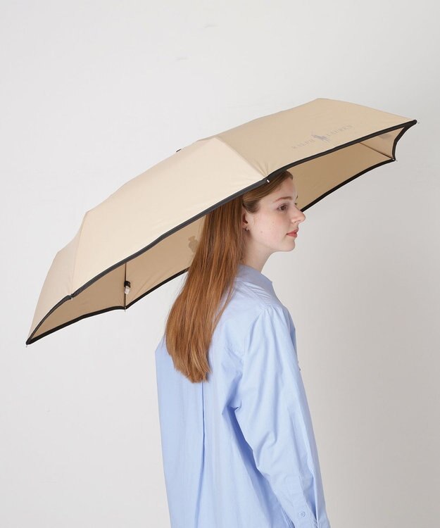 MOONBAT 【WEB限定】POLO RALPH LAUREN(ポロ ラルフローレン)FLAG BEAR 雨傘 折りたたみ傘 ユニセックス ベージュ