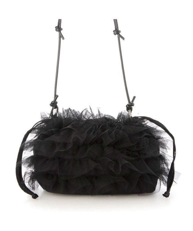 UNBILLION カシュカシュ cachecache / チュールフリルショルダーバッグ ブラック