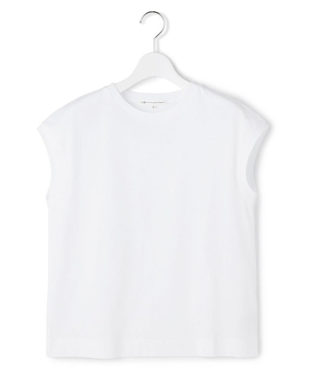23区 シルキータッチ フレンチスリーブ Tシャツ ホワイト系