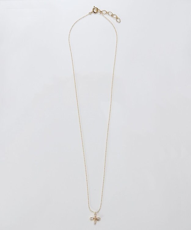 Phoebe 【金属アレルギー対応】フォーペタルズビジューネックレス/ニッケルフリー ゴールド ゴールド