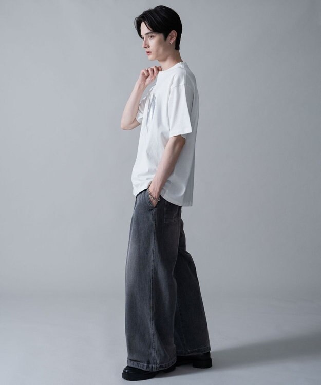 WEGO シルバープリントT（SS） ホワイト