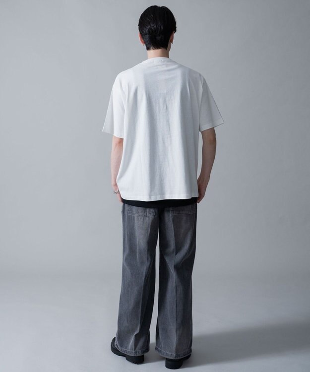 WEGO シルバープリントT（SS） ホワイト