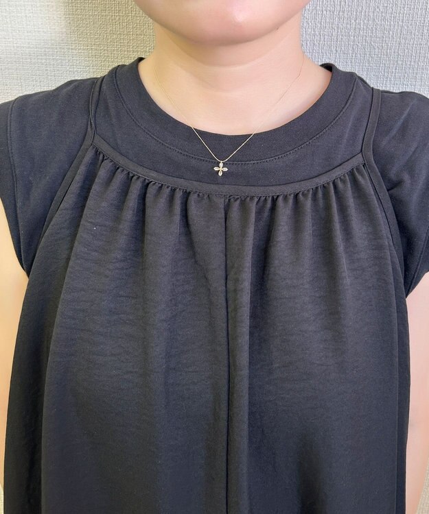 Phoebe 【金属アレルギー対応】フォーペタルズビジューネックレス/ニッケルフリー ゴールド ゴールド