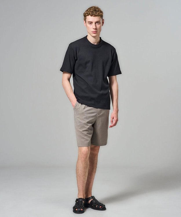JOSEPH HOMME 【WEB限定】【新素材】エアータックジャージー  クルーネックTシャツ ブラック系