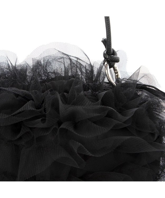 UNBILLION カシュカシュ cachecache / チュールフリルショルダーバッグ ブラック