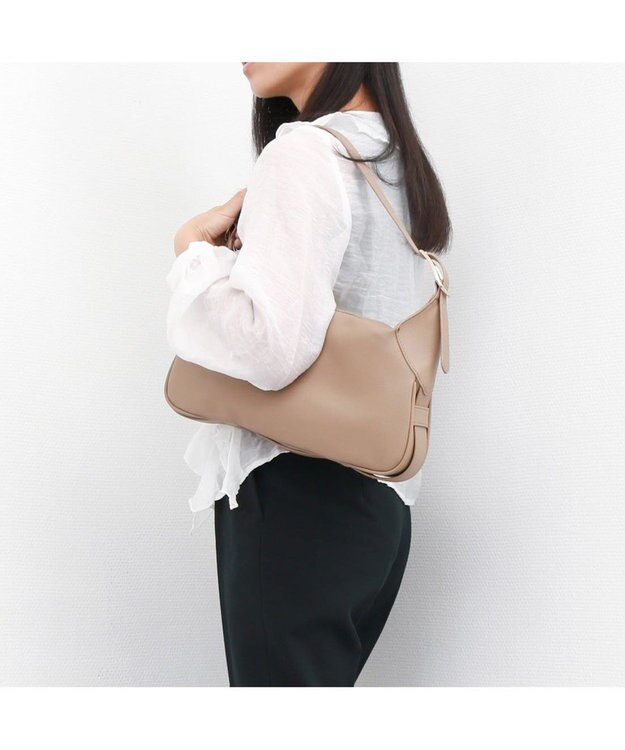 UNBILLION 【テレビ ドラマ着用アイテム】カシュカシュ cachecache / ダブルバックルベルトショルダー オーク