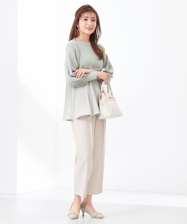 ANY SIS 【WEB・一部店舗限定】褒めらレディ ワイド パンツ アイボリー