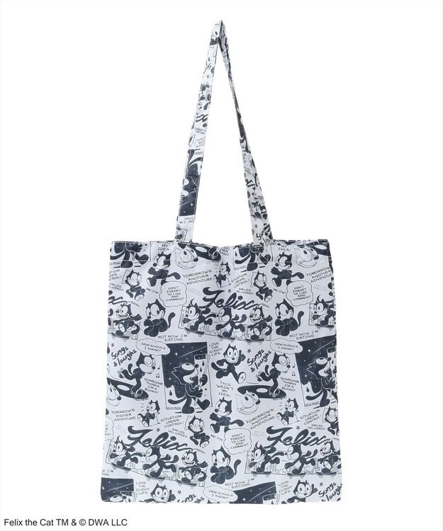 Green Parks ■ＦＥＬＩＸ　総柄ｐｔ　トートバッグ White×Black