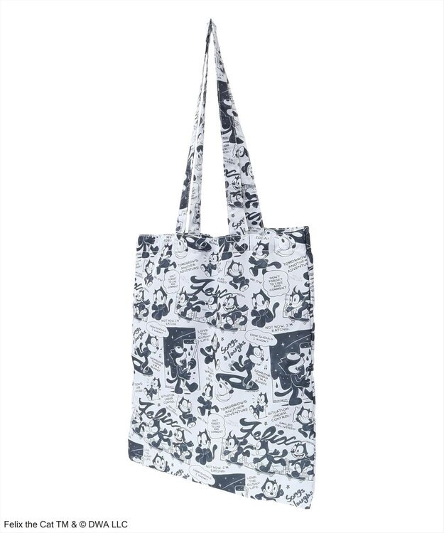 Green Parks ■ＦＥＬＩＸ　総柄ｐｔ　トートバッグ White×Black