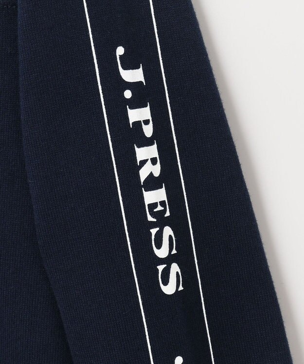 J.PRESS KIDS 【140-170cm】切替×袖プリント 長袖Tシャツ ネイビー系