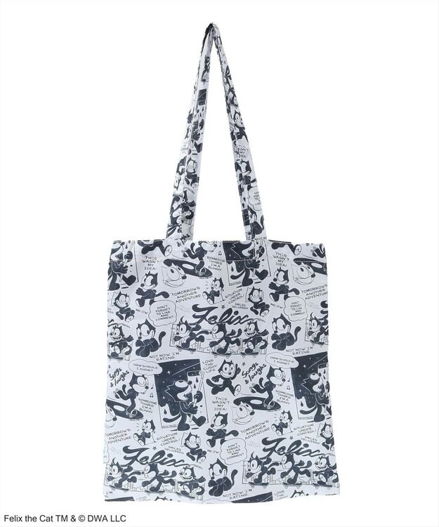 Green Parks ■ＦＥＬＩＸ　総柄ｐｔ　トートバッグ White×Black