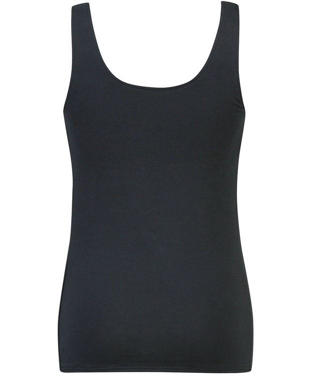 Wing カップ付きタンクトップ 綿混(身生地部) ラク きれいなバストシルエット 【シンクロブラトップ 綿混タイプ】 ブラトップ ET1132 ウイング／ワコール ブラック