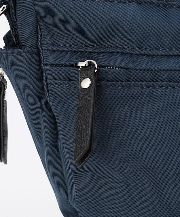 LA BAGAGERIE 【MONICA】サイドジップ2WAYトートバッグ ネイビー