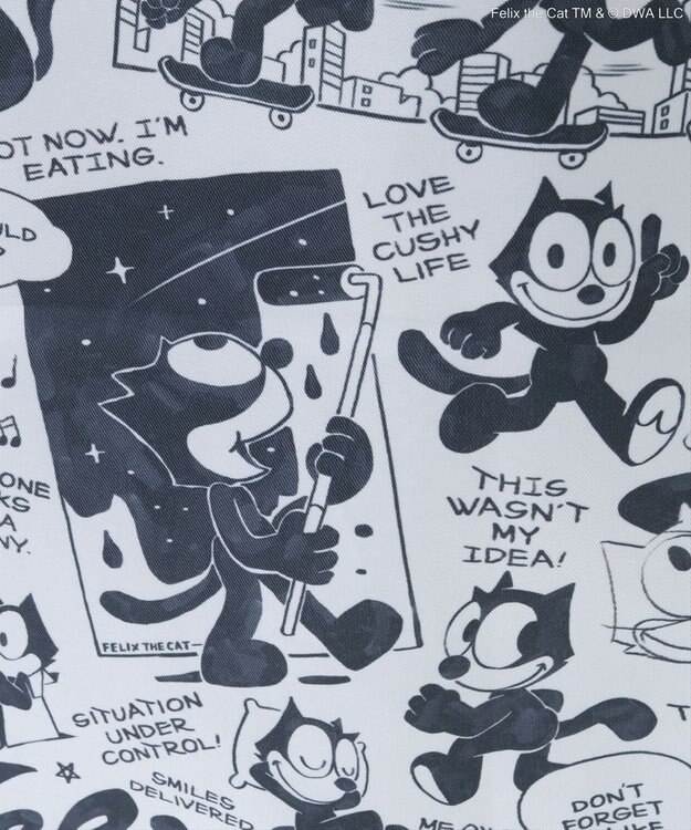 Green Parks ■ＦＥＬＩＸ　総柄ｐｔ　トートバッグ White×Black