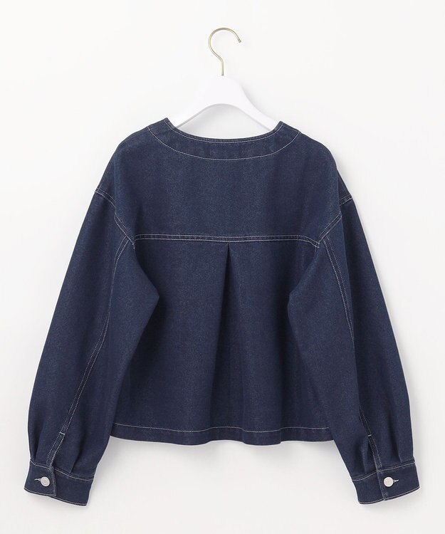 ANY SIS 【洗える】ノーカラーショート Ｇジャン インディゴ