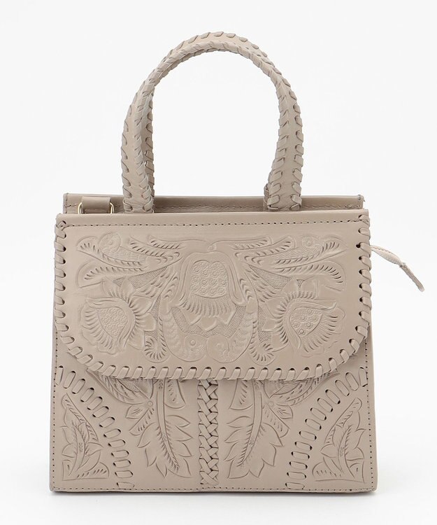 GRACE CONTINENTAL Mini satchel グレージュ