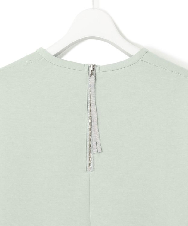 23区 L 【洗える】コンフォートダンボールジャージー カットソー スモーキーグリーン系