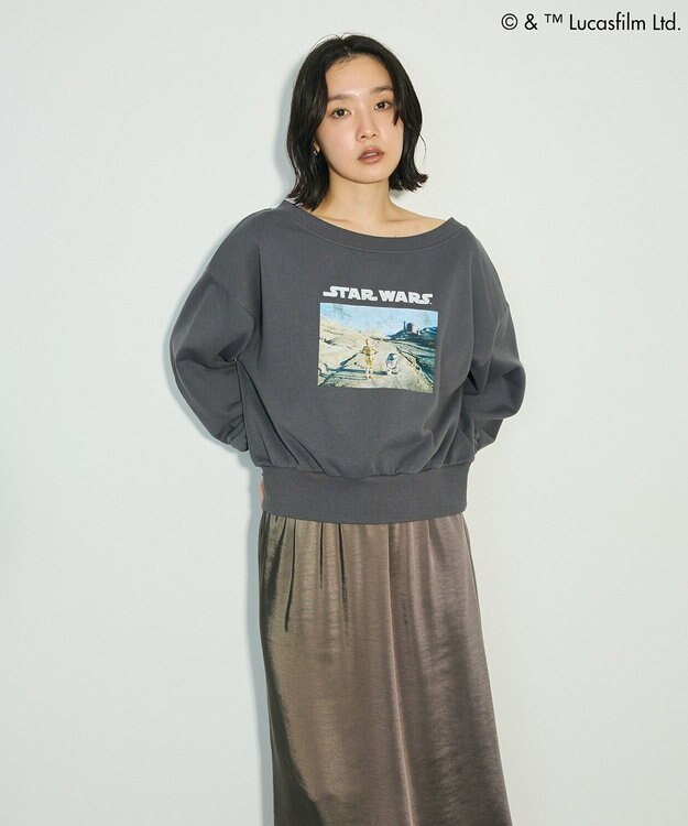 Green Parks ＳＴＡＲ　ＷＡＲＳ／オフショルスウェット Charcoal Gray