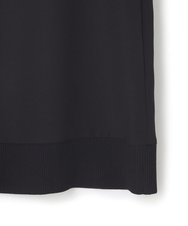 ICB 【洗える】FluidBackSatin ノースリーブプルオーバー ブラック系