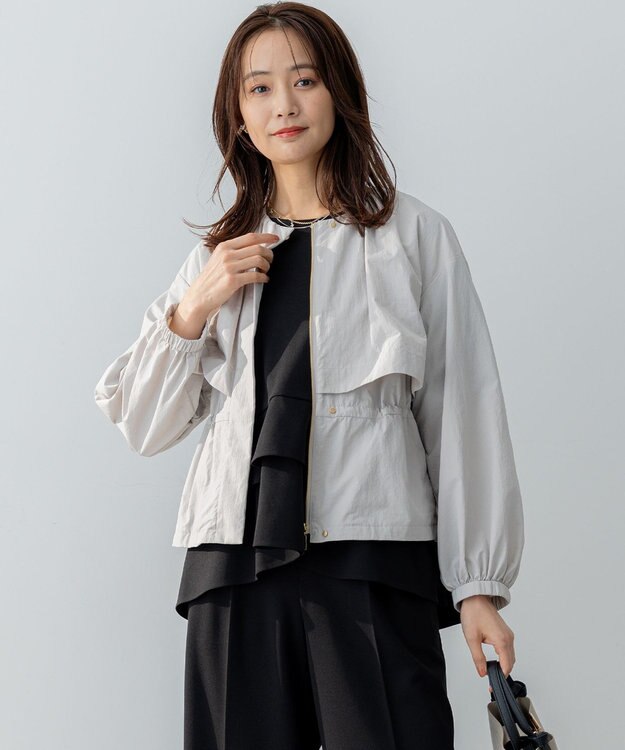 組曲 L エアリーブルゾン グレージュ系