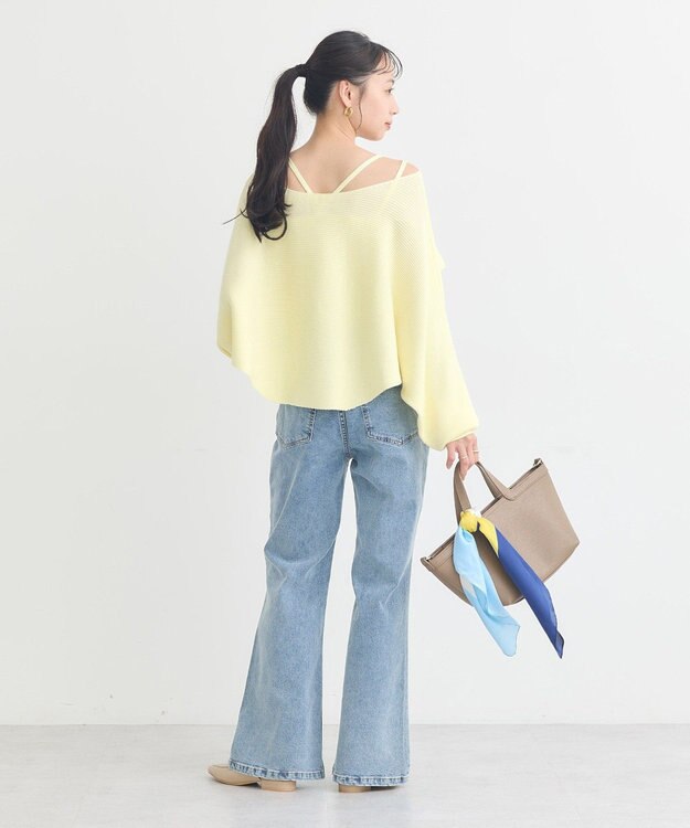 earth music&ecology 【2WAY】SET2点クロスニット＋キャミソール Yellow