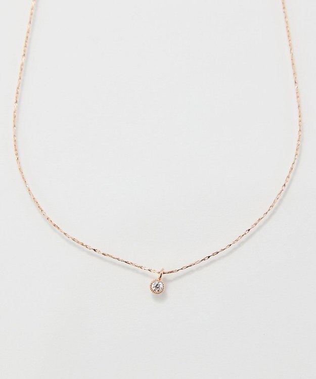Phoebe 【金属アレルギー対応】シャイニーフチミルネックレス　シャンパンゴールド シャンパンゴールド