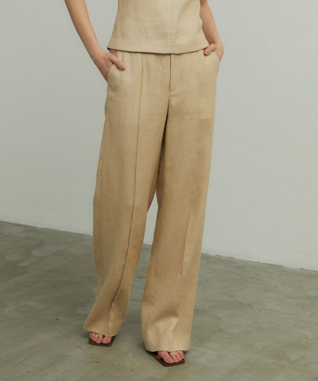 BEIGE， BRICE / ワイドストレートパンツ Beige