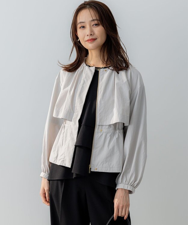 組曲 L エアリーブルゾン グレージュ系