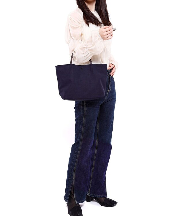 airlist 【日本製・エコ素材】トートバッグ (S)  Liniere リンネル ネイビー