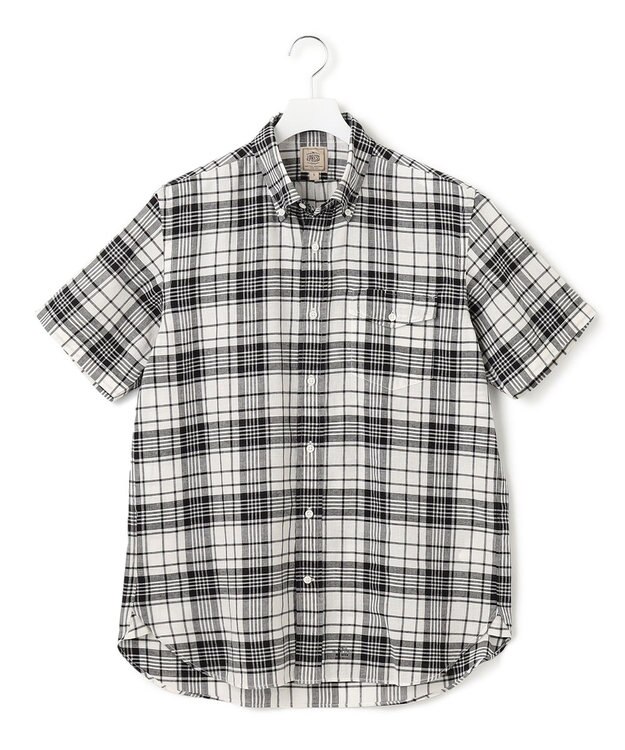 J.PRESS MEN インディアンマドラスチェック シャツ ブラック系3