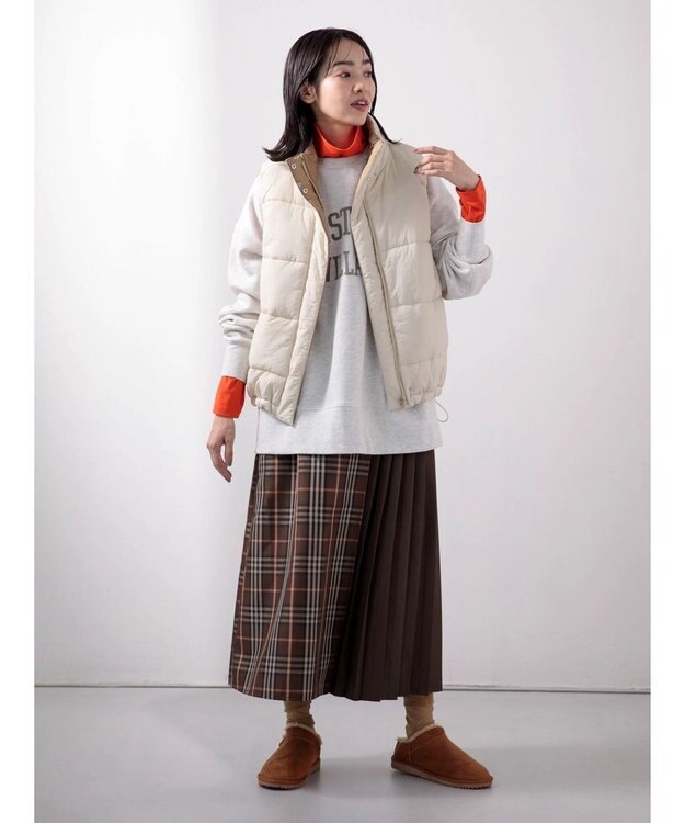 Green Parks 裏起毛フロッキーロゴプルオーバー Gray Mixture