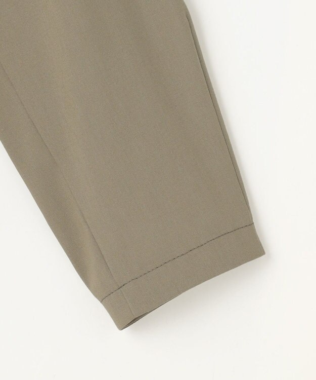 自由区 【カタログ掲載・セットアップ対応】リネンストレッチノーカラー ジャケット カーキ