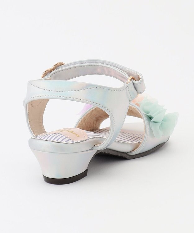 ANY KIDS フラワー ヒール サンダル オーロラ