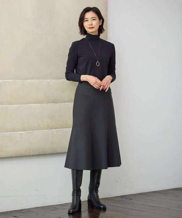 J.PRESS LADIES リバーシブル エポ リング ネックレス ベージュ系