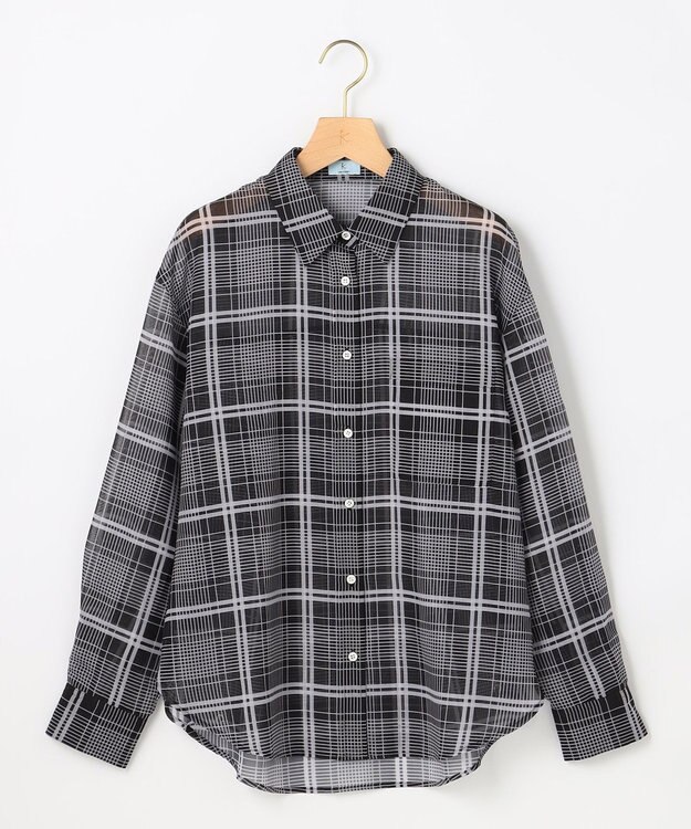 組曲 【先行予約】エアリーボイルシアー シャツ モノトーン系3